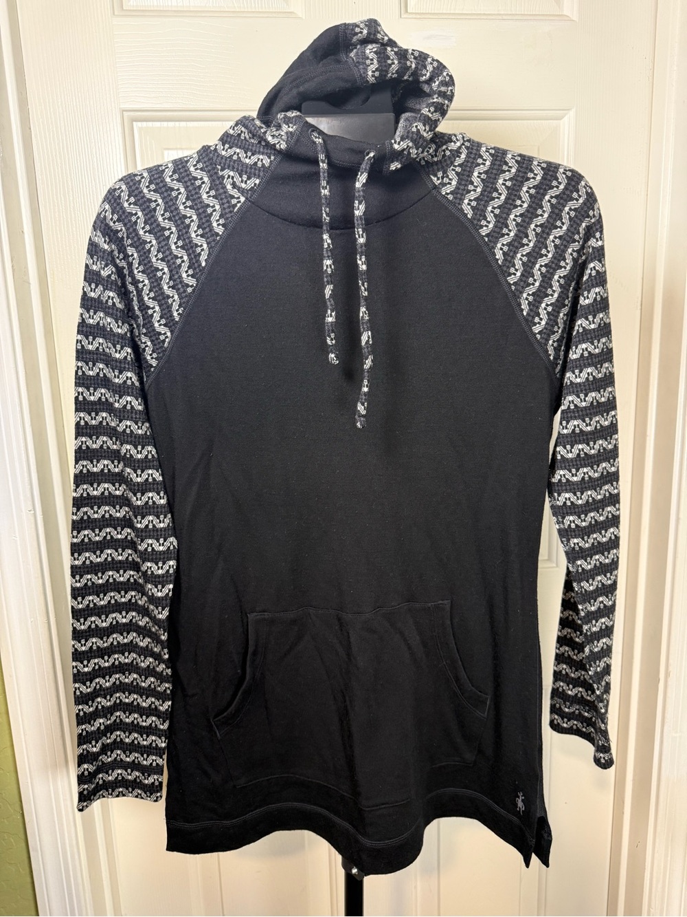 Smartwool Women's Merino Wool Hooded Knit Drape Neck Size Large
